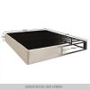 Queen size 7.8-inch Metal Frame Box-Spring Foundation for Mattress with Cover