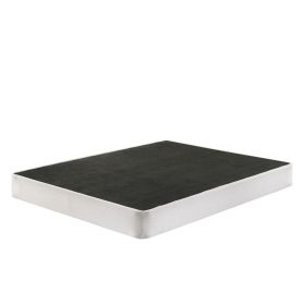 Twin size 8-inch Metal Frame Box-Spring Mattress Foundation with Cover