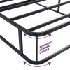 Twin size 5-inch Low Profile Metal Box Spring Mattress Foundation with Cover