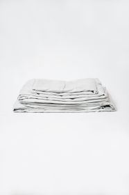 Omne Sleep 4-Piece Pewter Bamboo Flex Head Queen Hypoallergenic Sheet Set