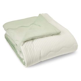 HGTV Cooling Throw Blanket Quietude Stripe 60 x 80 inches