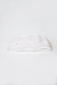 Omne Sleep 4-Piece White Microplush and Bamboo Queen Hypoallergenic Sheet Set