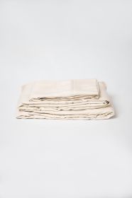 Omne Sleep 4-Piece Cream Microplush and Bamboo Flex Head Queen Hypoallergenic Sheet Set